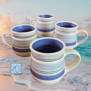 Pfaltzgraff Rio Striped 4-ct Stoneware Mugs